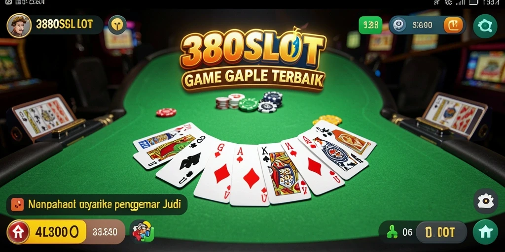 Screenshot gameplay Gaple di 380SLOT yang seru dan interaktif.