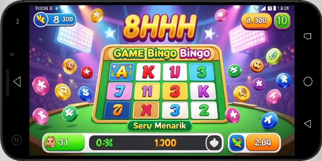 Tampilan gameplay Bingo yang seru dan interaktif di 8HHH.