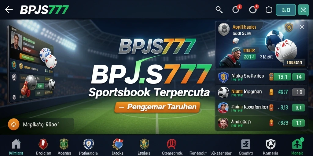 Tampilan utama BPJS777 dengan opsi taruhan olahraga.
