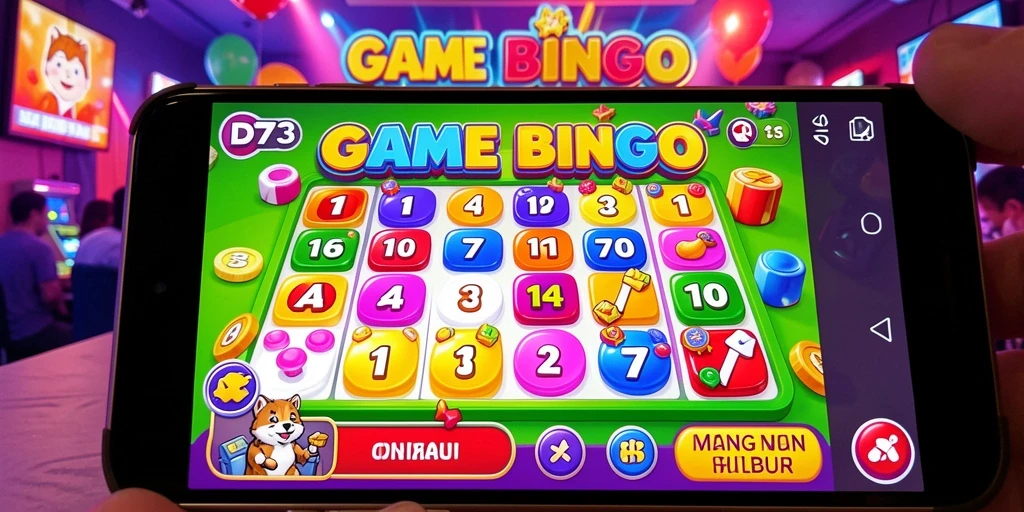 Screenshot gameplay D73 dengan suasana Bingo yang seru.