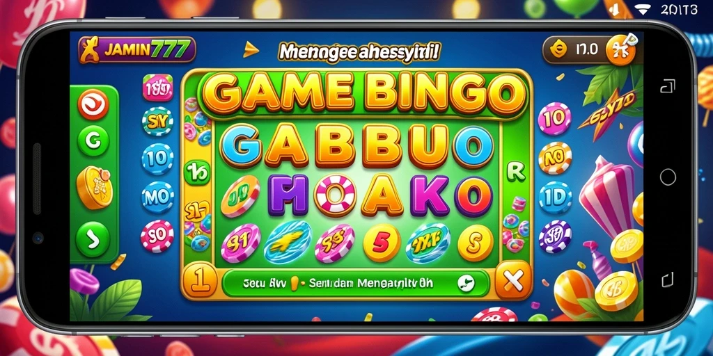 Tampilan menarik dari gameplay Bingo di JAMIN777 yang seru.
