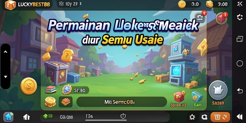 Screenshot LUCKYBEST88 menampilkan karakter dalam aksi Idle yang menarik.