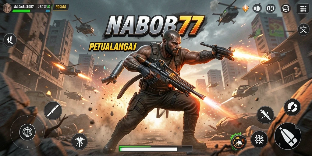 Tampilan gameplay NABOB77 dengan aksi yang intens dan mendebarkan.