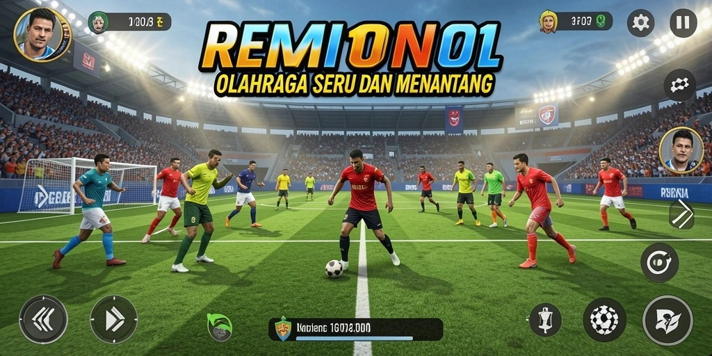 Tampilan gameplay SERU dalam olahraga di REMI101.