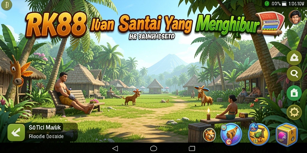 Gameplay RK88 menampilkan keseruan bermain dengan grafik cerah dan animasi halus.