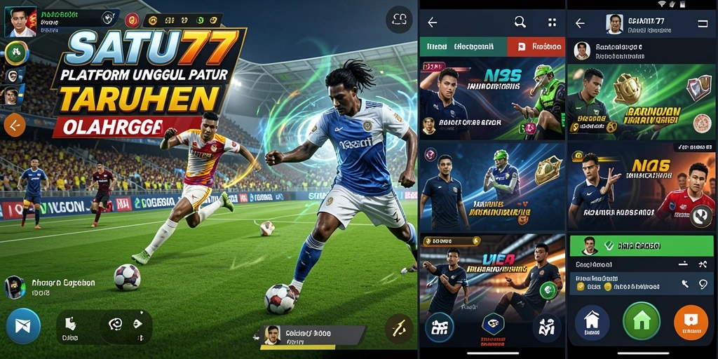 Tampilan menarik dari gameplay SATU77 dalam taruhan olahraga.